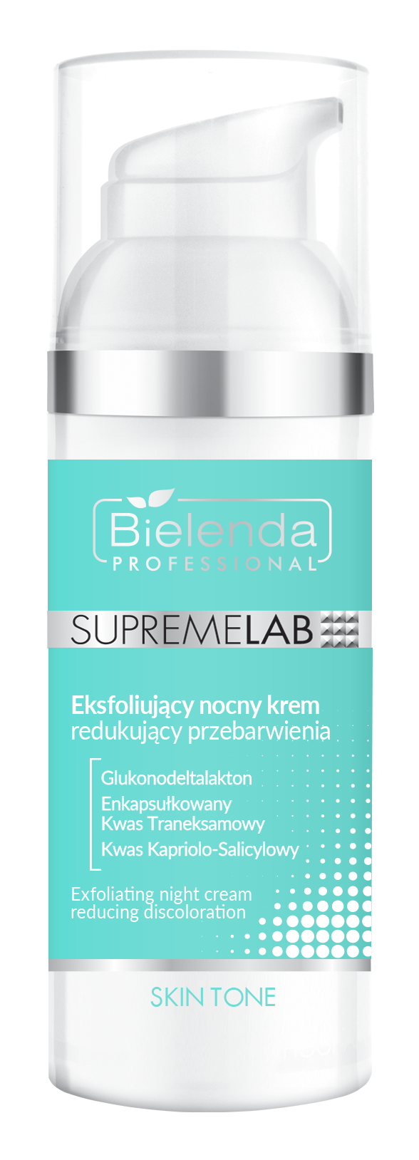 BIELENDA SUPREMELAB SKIN TONE EKSFOLIUJĄCY NOCNY KREM NA PRZEBARWIENIA 50ML