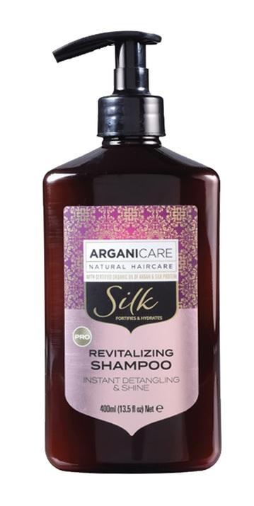 ARGANICARE SZAMPON SILK  ROZPLĄTUJĄCY WŁOSY Z JEDWABIEM 400ML