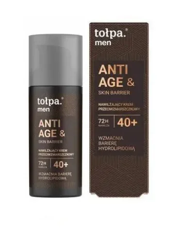 TOŁPA MEN ANTI AGE&SKIN BARRIER NAWILŻAJĄCY KREM PRZECIWZMARSZCZKOWY 40+ 50ML