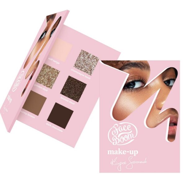 FACEBOOM MAKE-UP EYESHADOW PALETTE - NUDE MOOD 9G PALETA CIENI DO POWIEK