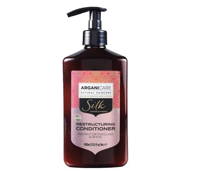 ARGANICARE ODŻYWKA DO WŁOSÓW SILK 400ML ROZPLĄTUJĄCA Z JEDWABIEM