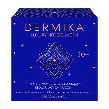 DERMIKA NEOCOLLAGEN KREM PRZECIWSTARZENIOWY 50+ 50ML LUKSUSOWA PIELĘGNACJA