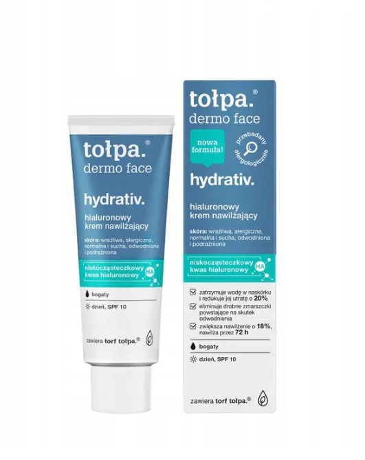 TOŁPA DERMO FACE HYDRATIV NAWILŻAJĄCY KREM DO TWARZY NA DZIEŃ SPF10 40ML