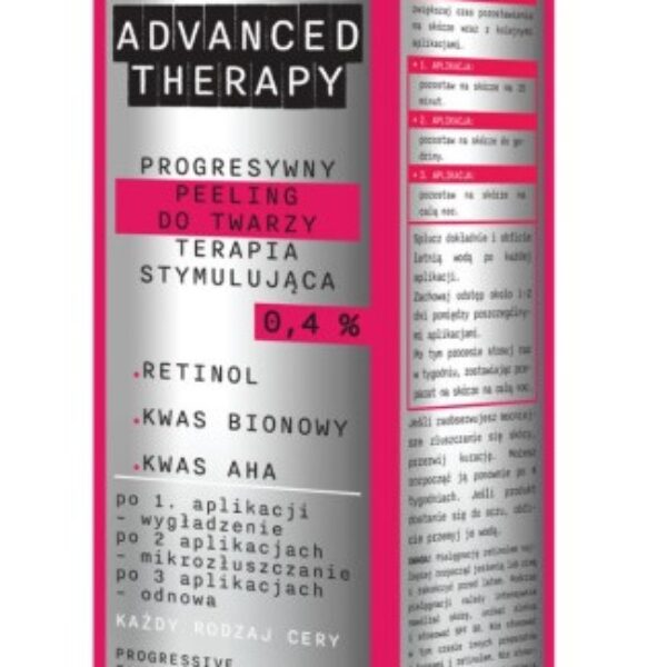 BIELENDA ADVANCED THERAPY PEELING DO TWARZY PROGRESYWNY TERAPIA STYMULUJĄCA 30ML