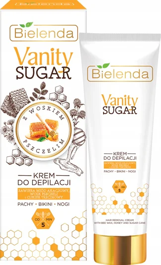 Bielenda Vanity Sugar Krem Do Depilacji Z Woskiem Pszczelim 100ml