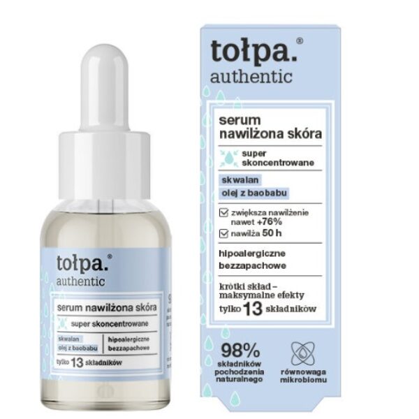 TOŁPA AUTHENTIC LEKKIE SERUM DO TWARZY GŁEBOKO NAWILŻAJĄCE 30ML