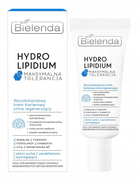 BIELENDA HYDRO LIPIDIUM WYSOKOLIPIDOWY KREM BARIEROWY SILNIE REGENERUJĄCY