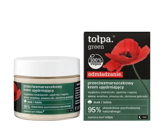 TOŁPA GREEN UJĘDRNIAJĄCY KREM DO TWARZY PRZECIWZMARSZCZKOWY NA NOC 50ML