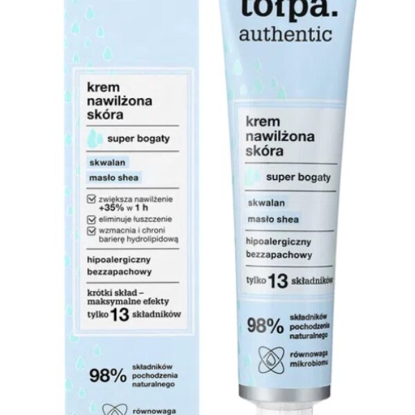 TOŁPA AUTHENTIC KREM GŁĘBOKO NAWILŻAJĄCY MASŁO SHEA DO TWARZY REGENERUJĄCY 40ML