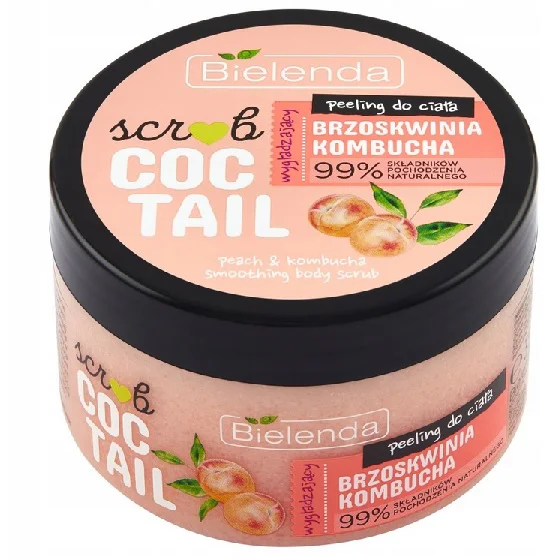 BIELENDA SCRUB PEELING DO CIAŁA WYGŁADZAJĄCY BRZOSKWINIA KOMBUCHA 350G