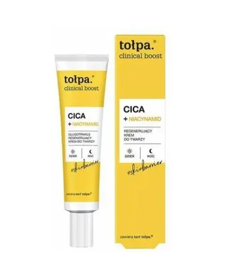 TOŁPA CILINICAL BOOST CICA NIACYNAMID KREM DO TWARZY REGENERUJĄCY 40ML