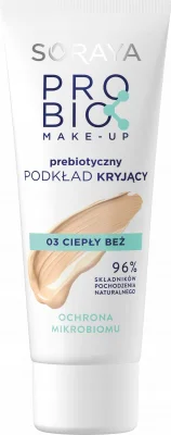 SORAYA PROBIO MAKE-UP PREBIOTYCZNY PODKŁAD KRYJĄCY 03 CIEPŁY BEŻ 30ML