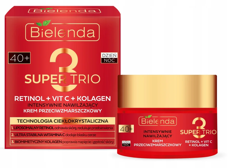 BIELENDA SUPER TRIO KREM PRZECIWZMARSZCZKOWY 40+ 50ML