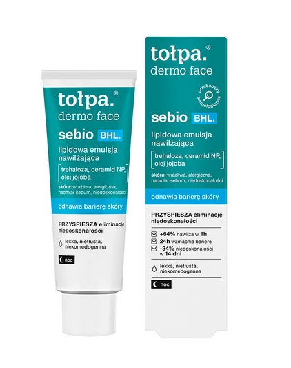 TOŁPA DERMO FACE LIPIDOWA EMULSJA WZMACNIAJĄCA NAWILŻAJĄCA DO TWARZY 40ML