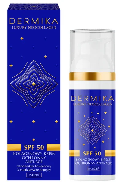 DERMIKA LUXURY NEOCOLLAGEN KOLAGENOWY KREM OCHRONY SPF50 DO TWARZY 50ML