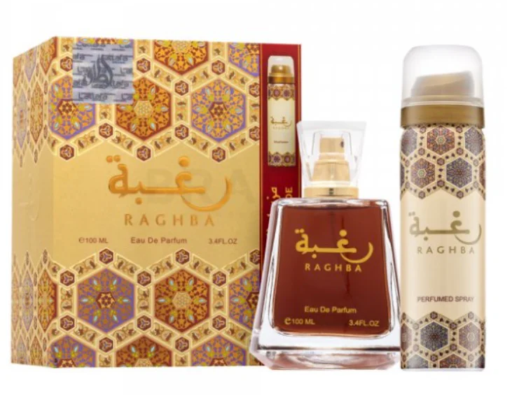 LATTAFA RAGHBA 100ML WODA PERFUMOWANA + DEO 50ML  UNISEX DAMSKIE MĘSKIE