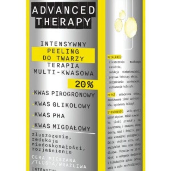 BIELENDA ADVANCED THERAPY PEELING DO TWARZY TERAPIA MULTI KWASOWA 30ML