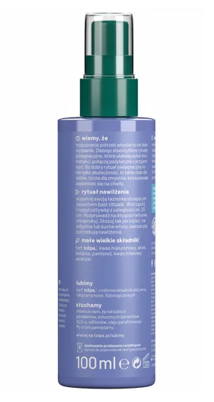 Tołpa Hair Rituals Odżywka Nawilżająca Do Włosów Bez Spłukiwania 100ml