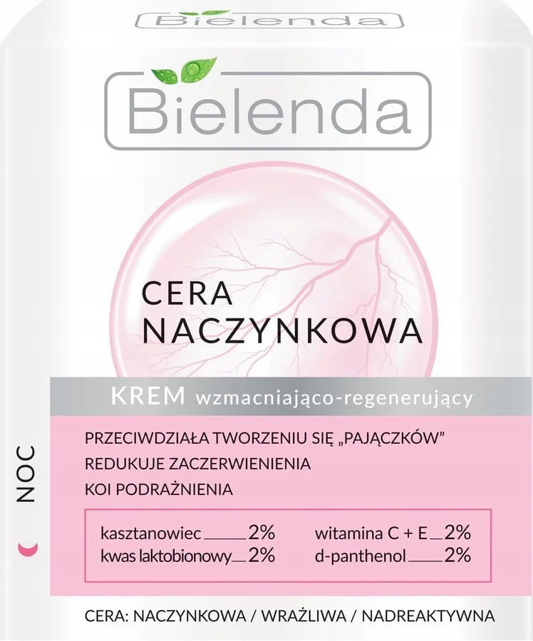 BIELENDA CERA NACZYNKOWA KREM NA NOC WZMACNIAJĄCY