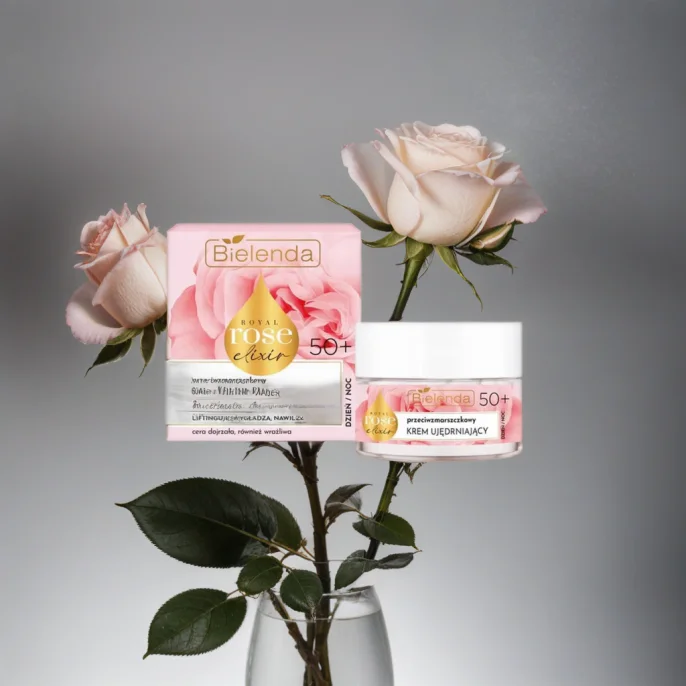 BIELENDA ROYAL ROSE ELIXIR KREM UJĘDRNIAJĄCY DO TWARZY 50+ DZIEŃ I NOC