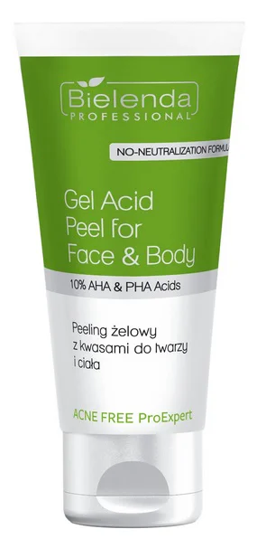 Bielenda Acne Free Peeling Żelowy Do Twarzy I Ciała 150ml Z Kwasami