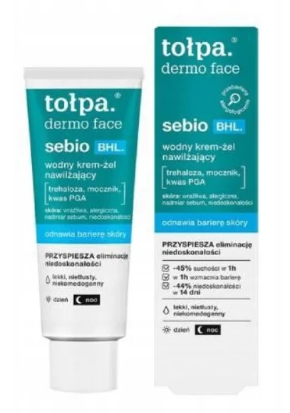 TOŁPA DERMO FACE ODNAWIAJĄCY WODNY KREM ŻEL NAWILŻAJĄCY DO TWARZY 40ML