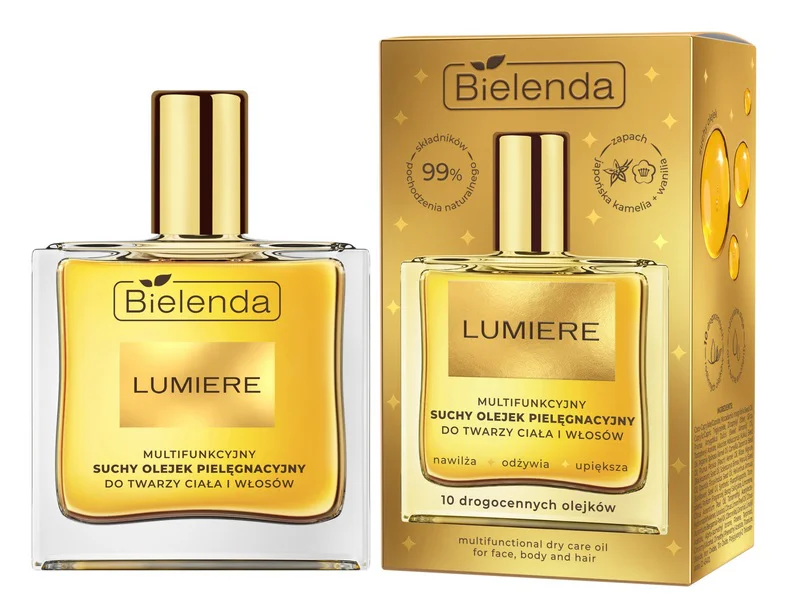 BIELENDA LUMIERE MULTIFUNKCYJNY SUCHY OLEJEK PIELĘGNACYJNY 50ML