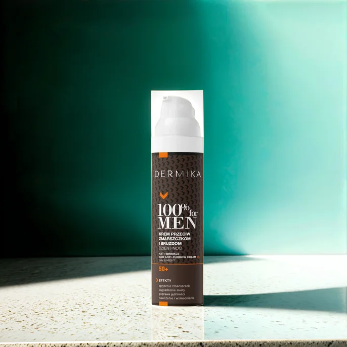 DERMIKA Krem Do Twarzy Dla Mężczyzn 50+ Przeciwzmarszczkowy 100% For Men