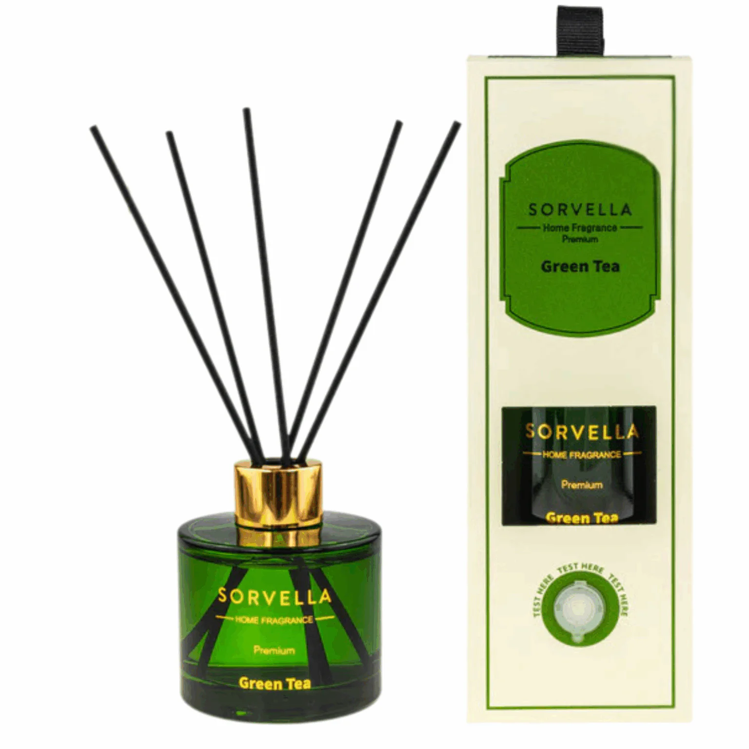 Sorvella Patyczki Zapachowe Dyfuzor Zapachowy Green Tea Bergamotka 120ml