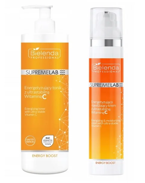 Zestaw Bielenda Energetyzujące Duo Z Witaminą C Krem 100ml + Tonik 500ml