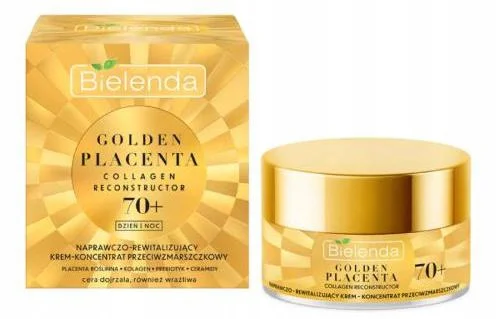 BIELENDA GOLDEN PLACENTA KREM PRZECIWZMARSZCZKOWY DO TWARZY 70+ 50ML