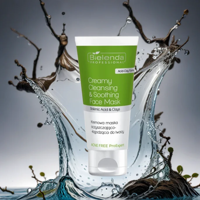 Bielenda Acne Free Kremowa Maska Oczyszczająca Łagodząca Do Twarzy 150ml