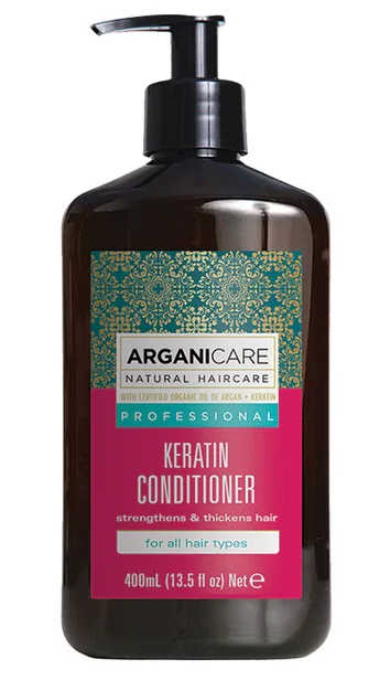 Zestaw Arganicare Keratin Szampon Naprawczy + Odżywka Do Włosów 400ml