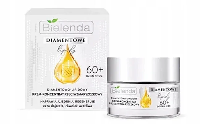 BIELENDA DIAMENTOWE LIPIDY KREM PRZECIWZMARSZCZKOWY DO TWARZY 60+ 50ML