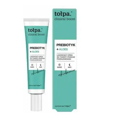 TOŁPA CILINICAL BOOST PREBIOTYKI + ALOES KREM DO TWARZY ŁAGODZĄCY 40ML