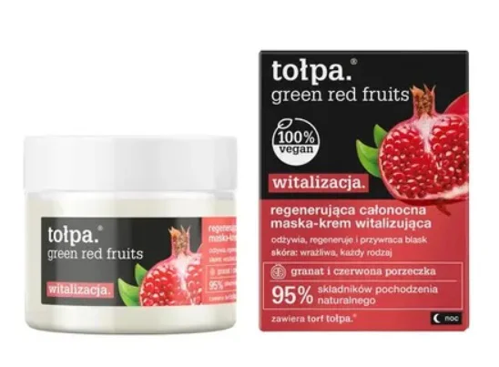 TOŁPA GREEN REGENERUJĄCY KREM MASECZKA DO TWARZY NA NOC WITALIZUJĄCA 50ML