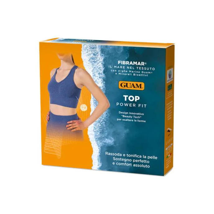 GUAM Top Modelująco-Ujędrniający Power Fit S/M Niebieski