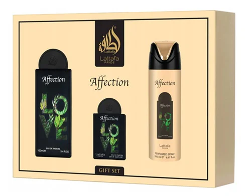 Zestaw Lattafa Affection 100ml Woda Perfumowana 20ml EDP Dezodorant 200ml