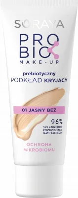 SORAYA PROBIO MAKE-UP PREBIOTYCZNY PODKŁAD KRYJĄCY 01 JASNY BEŻ 30ML