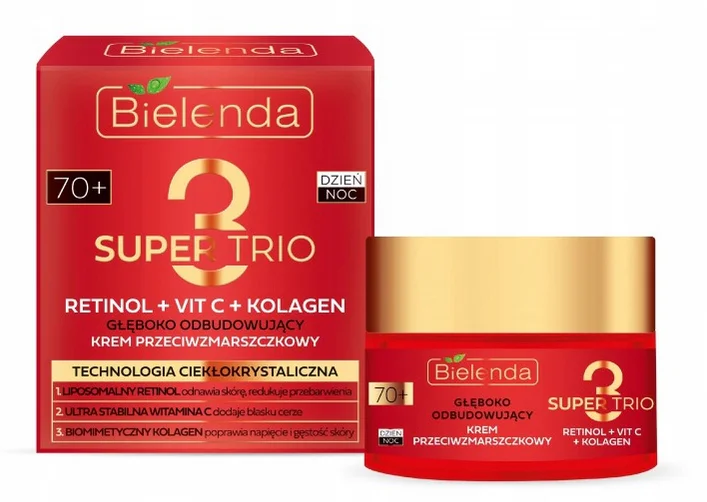 BIELENDA SUPER TRIO KREM PRZECIWZMARSZCZKOWY 70+ 50ML