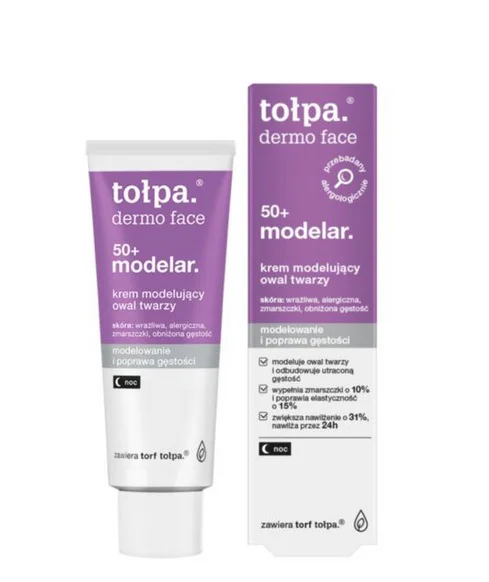 TOŁPA DERMO FACE 50+ NAWILŻAJĄCY KREM DO TWARZY MODELIZUJĄCY NA DZIEŃ 40ML
