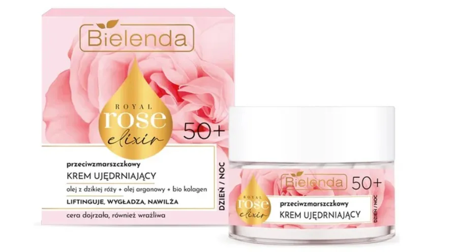 BIELENDA ROYAL ROSE ELIXIR KREM UJĘDRNIAJĄCY DO TWARZY 50+ DZIEŃ I NOC
