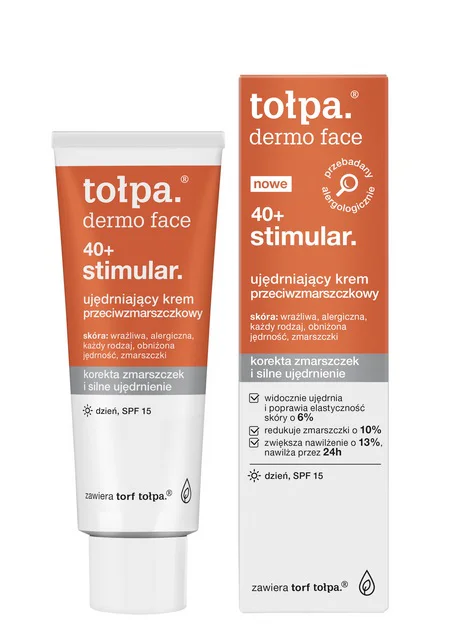 TOŁPA DERMO FACE UJĘDRNIAJĄCY KREM DO TWARZY PRZECIWZMARSZKOWY SPF15 40ML