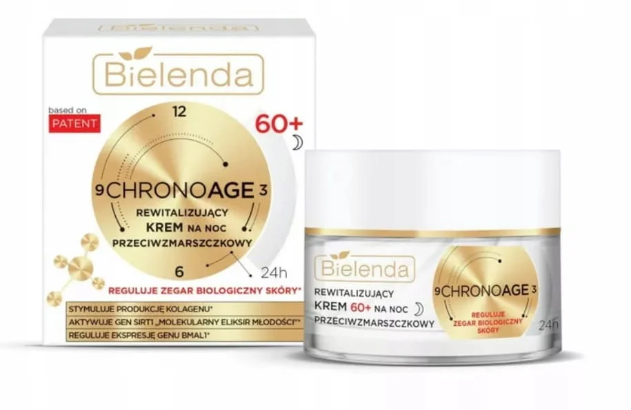 BIELENDA CHRONO AGE REWITALIZUJĄCY KREM PRZECIWZMARSZKOWY NA NOC 60+ 50ML