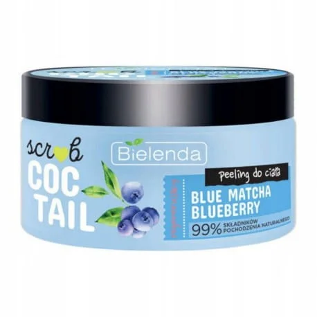 BIELENDA COCTAIL SCRUB REGENERUJĄCY PEELING DO CIAŁA BLUE MATCHA JAGODA 350