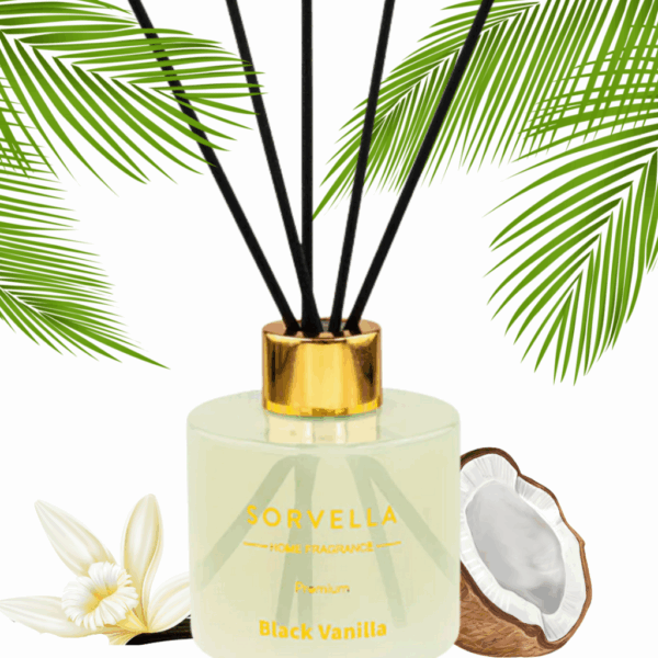 Sorvella Black Vanilla Dyfuzor Zapachowy 120ml - Aromat Wanili i egzotyki