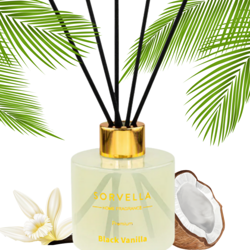 Sorvella Black Vanilla Dyfuzor Zapachowy 120ml - Aromat Wanili I Egzotyki