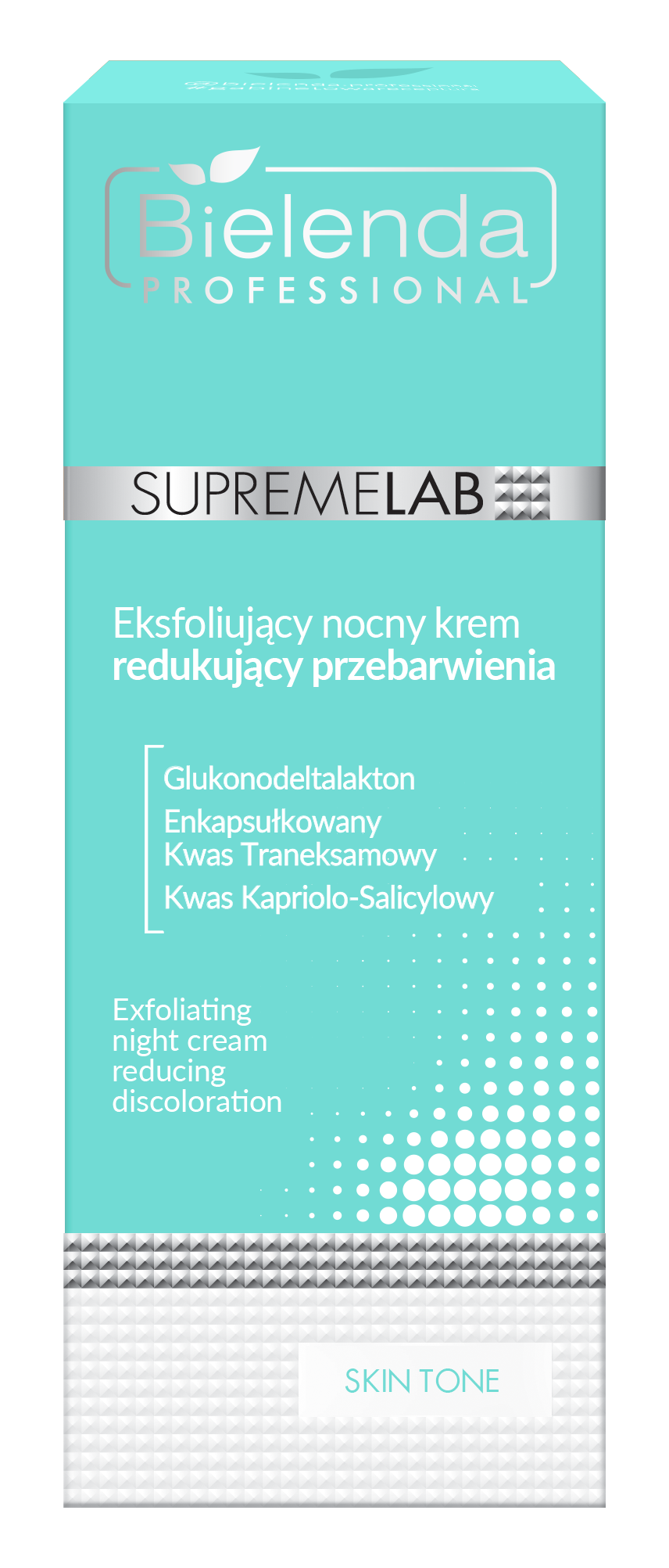 BIELENDA SUPREMELAB SKIN TONE EKSFOLIUJĄCY NOCNY KREM NA PRZEBARWIENIA 50ML