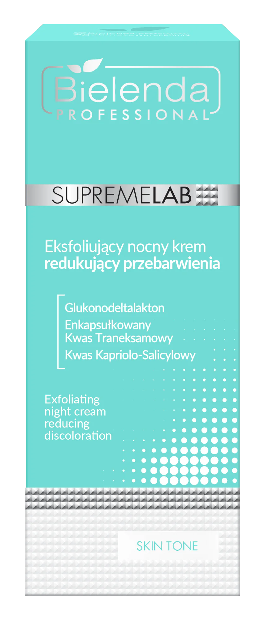 Bielenda Supremelab Skin Tone Eksfoliujący Nocny Krem Na Przebarwienia 50ml
