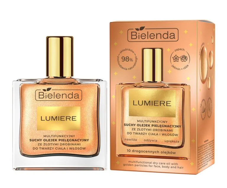 Bielenda Lumiere Multifunkcyjny Suchy Olejek Pielęgnacyjny Drobinki 50ml